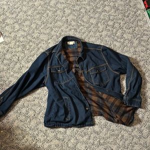 Duke flannel lined denim trucker jacket